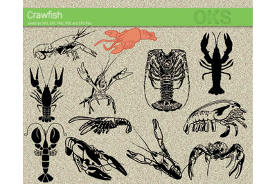 crawfish svg, svg files, vector, clipart, cricut, download