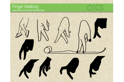 finger walking svg, svg files, vector, clipart, cricut, download