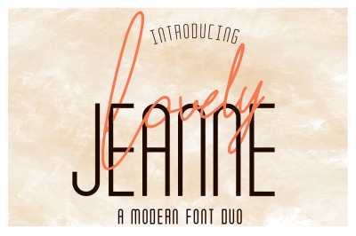 Lovely Jeanne | Font Duo
