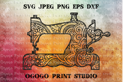 Sewing SVG, Sewing Machine SVG, Zentangle SVG, Cricut
