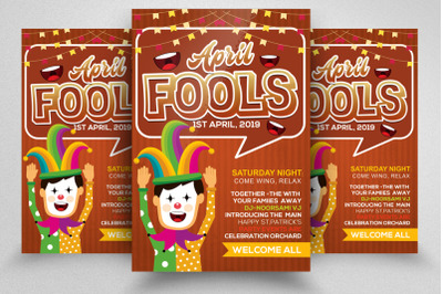 April Fool&#039;s Day Flyer Template