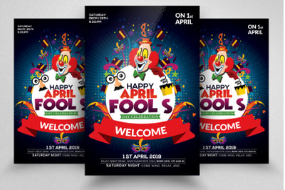 April Fool Party Flyer Template