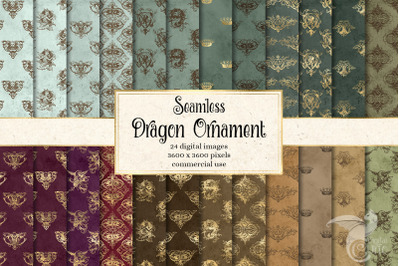 Dragon Ornament Digital Paper