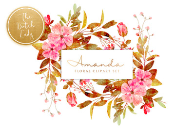 Floral &amp; Botanical Clipart - Amanda