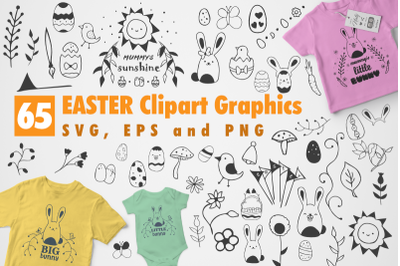Easter SVG Clipart Bundle Graphics