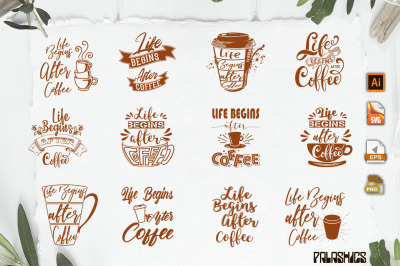 Coffee SVG one Quote 12 designs