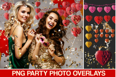 Confetti overlays. christmas overlays, valentine photo overlays png