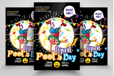 April Fool&#039;s Day Flyer Template