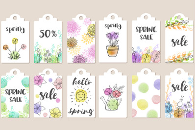 Spring Sale Tags Collection