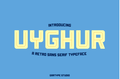 Uyghur - Retro Font