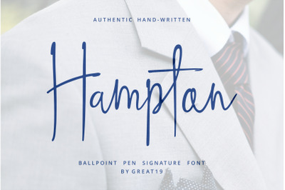 Hampton Signature Font