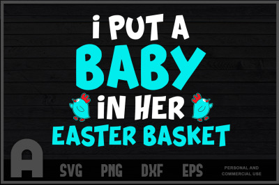 Funny Pregnancy Announcement Dad, Easter Baby Announcement T Shirt Des