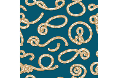 Marine ropes seamless pattern