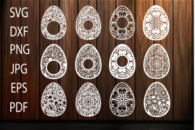 Easter Egg svg, Ornate Eggs, Happy Easter, Mandala, Zentangle