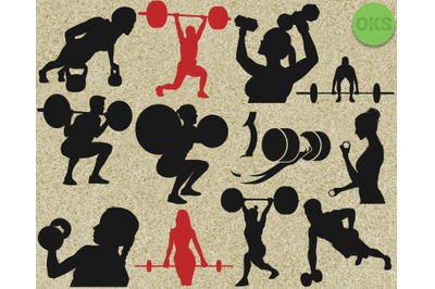 lifting weights svg, barbell svg files, vector, clipart, cricut, downl