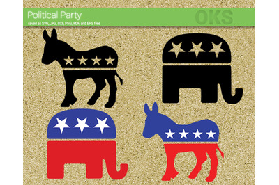 political party svg, svg files, vector, clipart, cricut, download