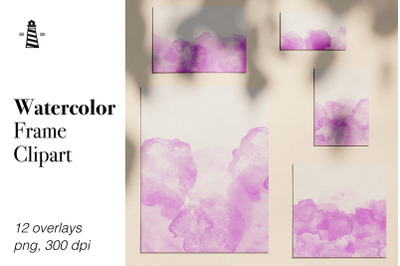 Watercolor Frame Overlays