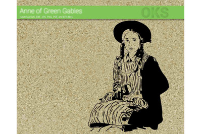 anne of green gables svg, svg files, vector, clipart, cricut, download