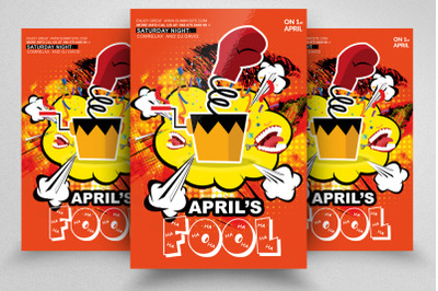 April Fool&#039;s Day Flyer Template