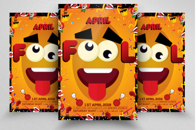 April Fool&#039;s Day Flyer Template