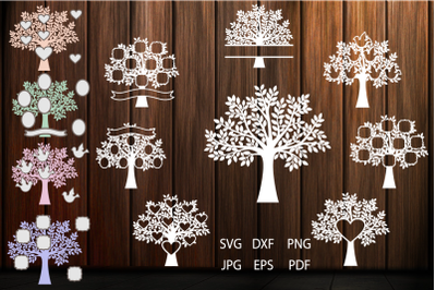 Family Tree SVG, Tree Clipart, Tree Vinyl Decal, Tree Art Print, Tree
