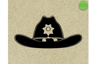 sheriff&#039;s hat svg, svg files, vector, clipart, cricut, download