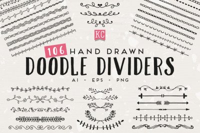 Hand Drawn Doodle Dividers