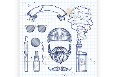 Sketch hipster attributes