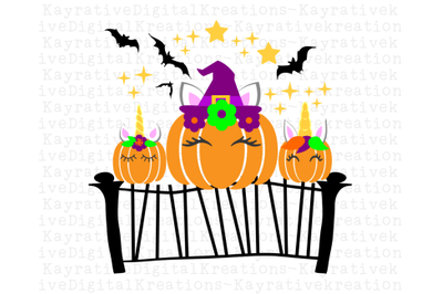 Pumpkin Unicorn SVG