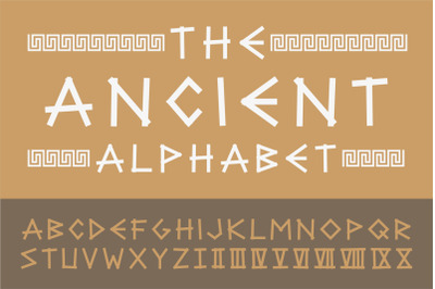 Ancient english creative alphabet