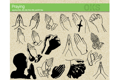 praying hands svg, svg files, vector, clipart, cricut, download