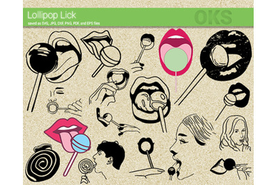 lollipop lick svg, svg files, vector, clipart, cricut, download