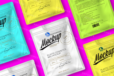 Download Kraft Snack Bag With Label Mockup Half Side View Yellowimages