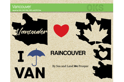 vancouver svg, svg files, vector, clipart, cricut, download