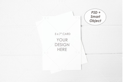 5&quot; x 7&quot; Card Mockup / Invitation Card