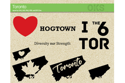 toronto svg, svg files, vector, clipart, cricut, download