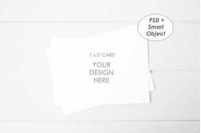 5&quot; x 7&quot; Card Mockup / Invitation Card