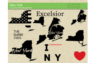 new york svg, svg files, vector, clipart, cricut, download