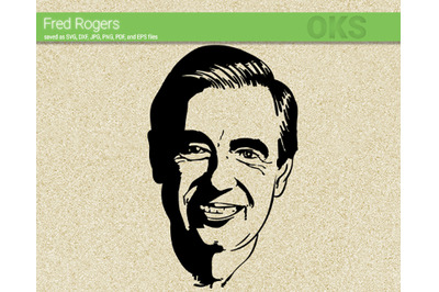 fred rogers svg, svg files, vector, clipart, cricut, download