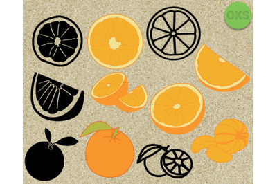 orange svg, svg files, vector, clipart, cricut, download