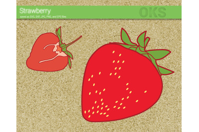 strawberry svg, svg files, vector, clipart, cricut, download