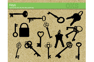 keys svg, svg files, vector, clipart, cricut, download