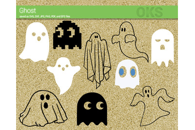 ghost svg, svg files, vector, clipart, cricut, download