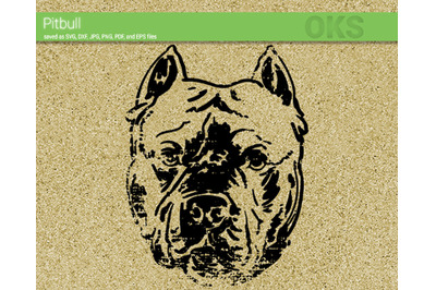 pitbull svg, svg files, vector, clipart, cricut, download