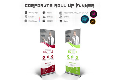 Multipurpose Corporate Roll-Up Banner