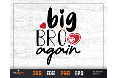 Big Brother again SVG, Sibling&#039;s Day SVG Design