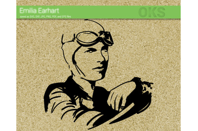 emilia earhart svg, svg files, vector, clipart, cricut, download