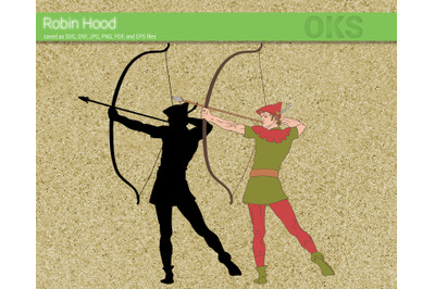 robin hood svg, svg files, vector, clipart, cricut, download