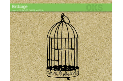 birdcage svg, svg files, vector, clipart, cricut, download