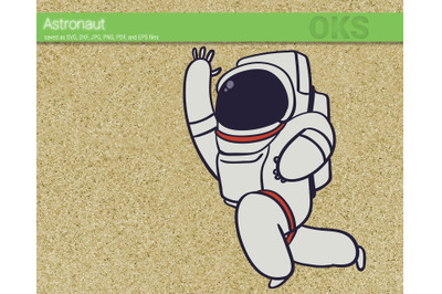 astronaut svg, svg files, vector, clipart, cricut, download